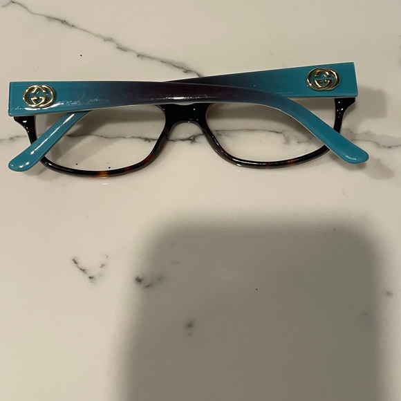 COPY - COPY - Gucci women’s frames Gg3569 WQ2 Tortoise/Aqua - Picture 3 of 8